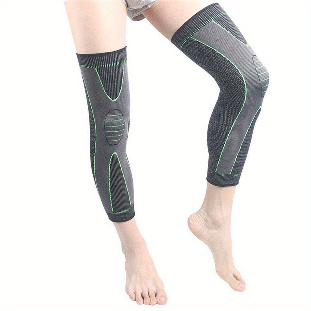1pc Knee Support Brace, Compression Long Full Legs Sleeve, Arthritis Running Gym Sport Knee Pad