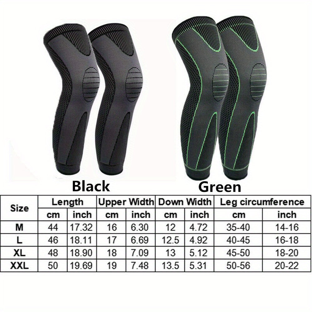 1pc Knee Support Brace, Compression Long Full Legs Sleeve, Arthritis Running Gym Sport Knee Pad