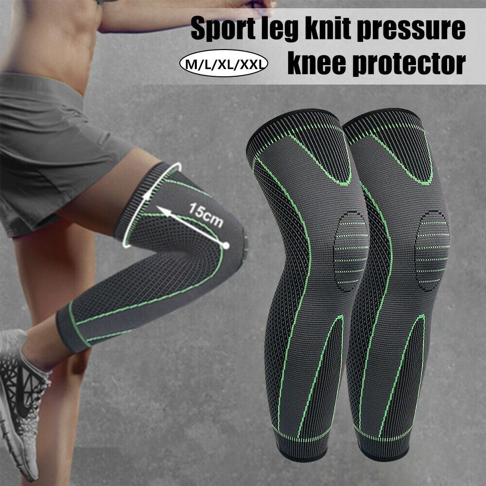 1pc Knee Support Brace, Compression Long Full Legs Sleeve, Arthritis Running Gym Sport Knee Pad