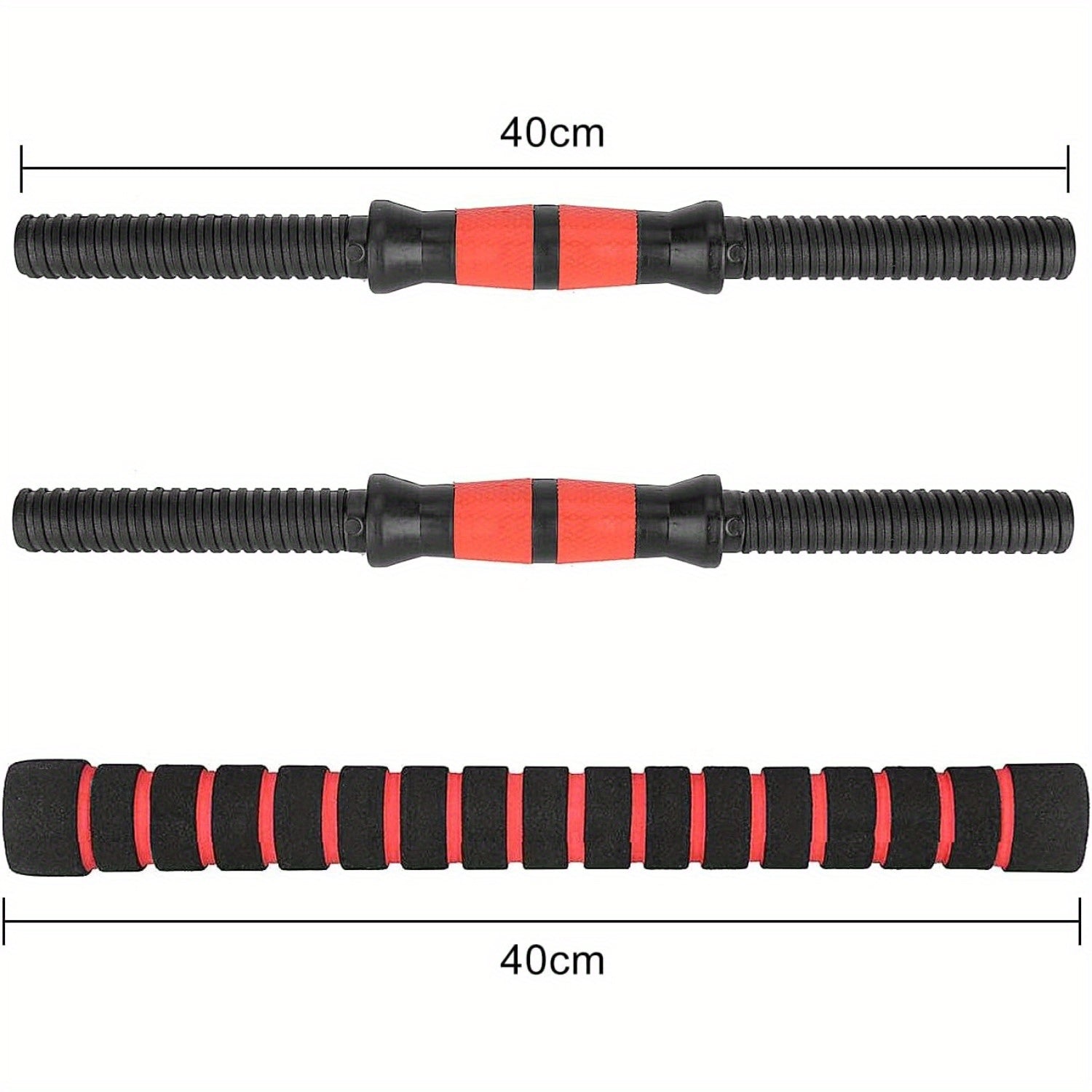 20kg/44 Adjustable Dumbbell & Barbell Set with 4 Weight Plates (2kg/1.5kg/1.25kg) - Heavy-Duty PE Weight Plates & Cement-Filled Barbell, Convertible Gym Equipment for Home/Outdoor Training, Compatible with Men & Women's Stren