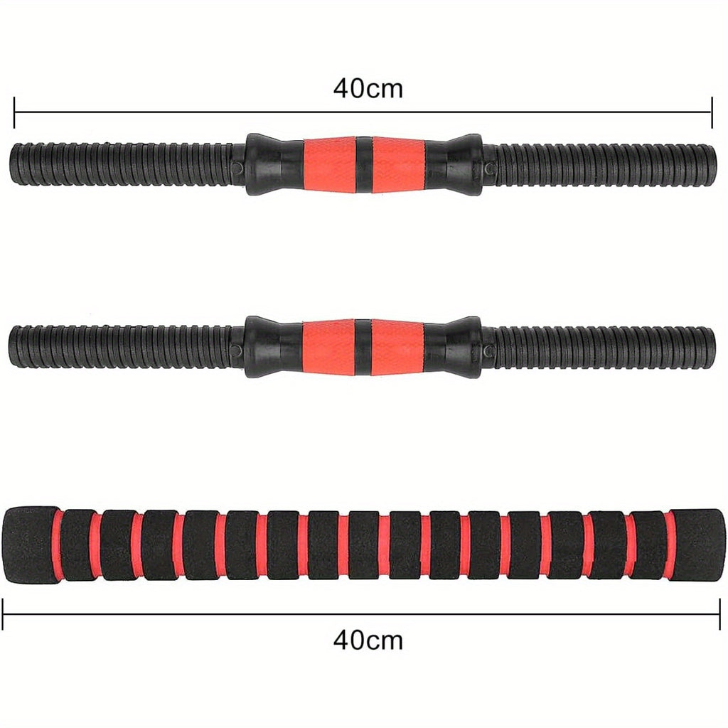 20kg/44 Adjustable Dumbbell & Barbell Set with 4 Weight Plates (2kg/1.5kg/1.25kg) - Heavy-Duty PE Weight Plates & Cement-Filled Barbell, Convertible Gym Equipment for Home/Outdoor Training, Compatible with Men & Women's Stren