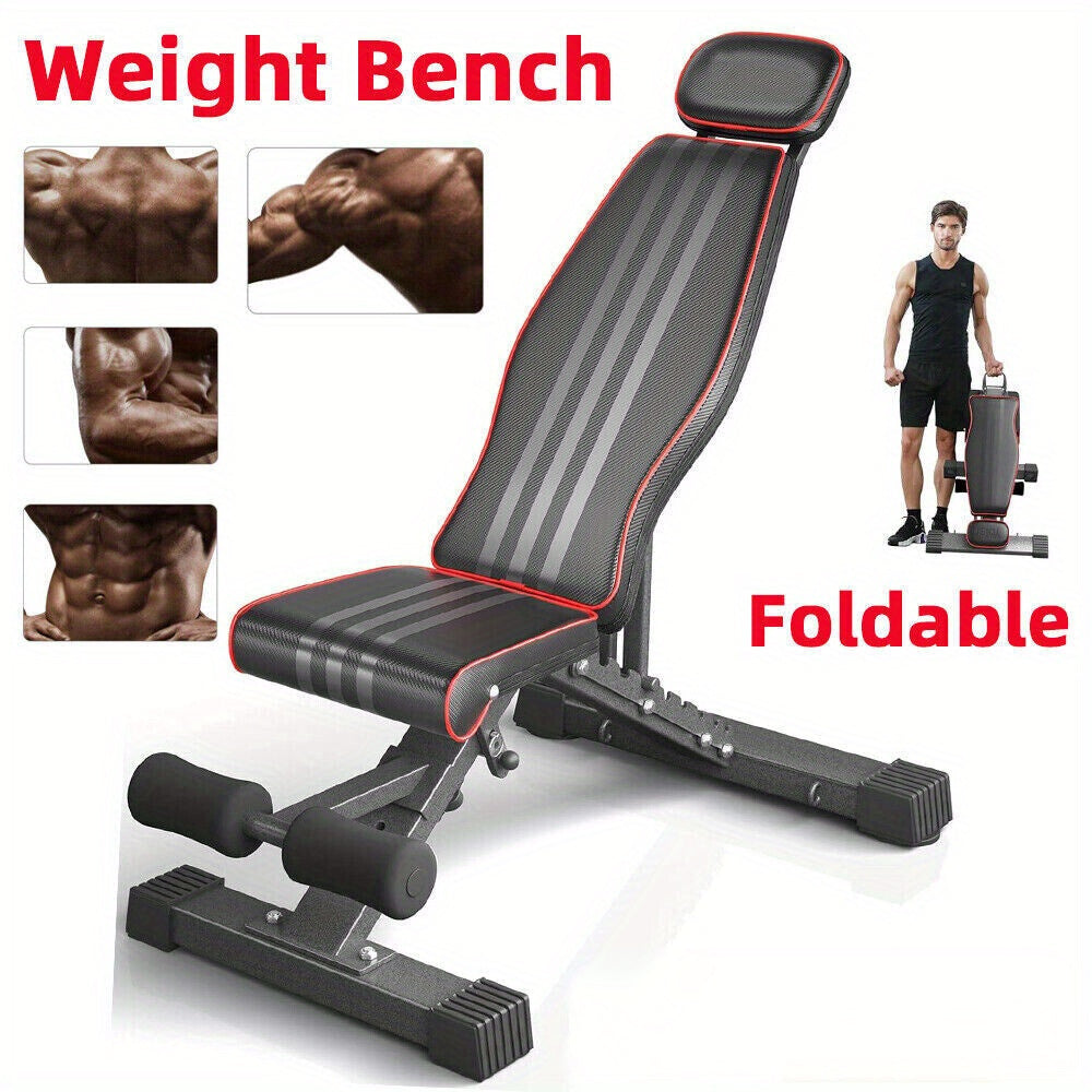 299.37KG Foldable Dumbbell Bench Weight Training Fitness Adjustable Workout Gym