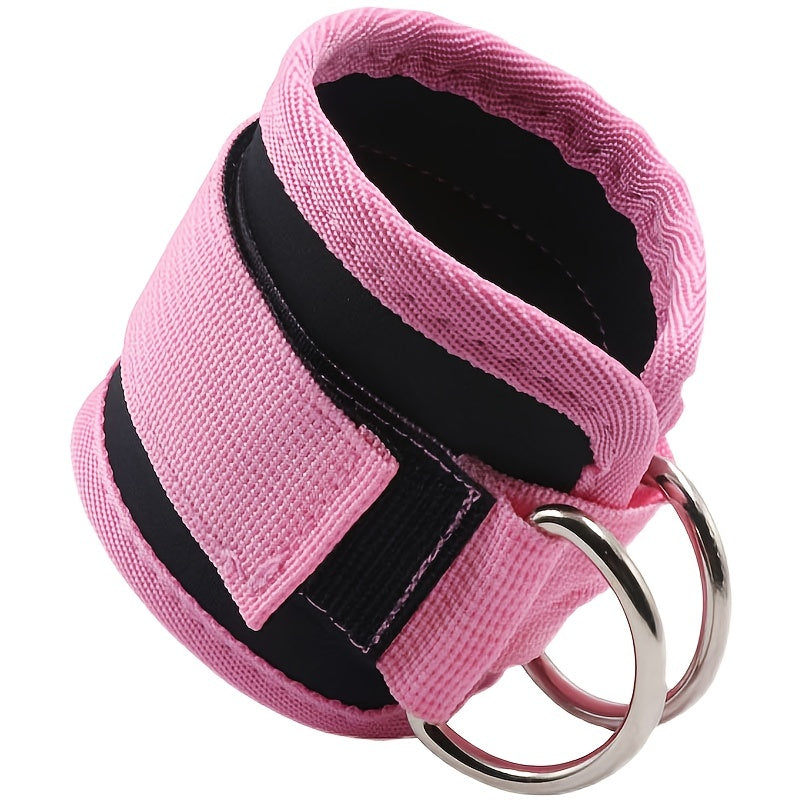 1pc Ankle Straps For Cable Machine, D-Ring Ankle Cuffs, Adjustable Comfortable Ankle Straps For Gym, Fitness, Workout, Exercise, Glute & Leg Muscles Training