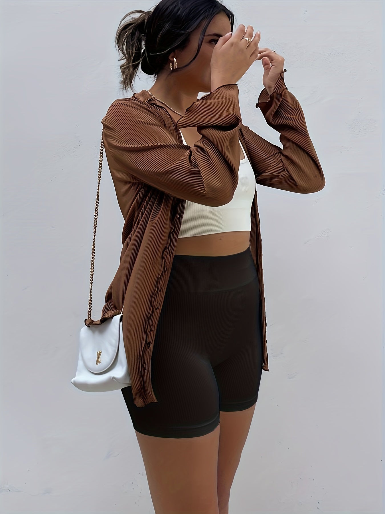 3pcs Women's High-Waisted Yoga Shorts - Seamless Athletic Gym Leggings with Ribbed Detailing, High-Stretch Non-See-Through Fabric, All-Season Workout & Casual Wear (Black/Grey/Maroon), Fitness Apparel | Minimalist Sporty Styl