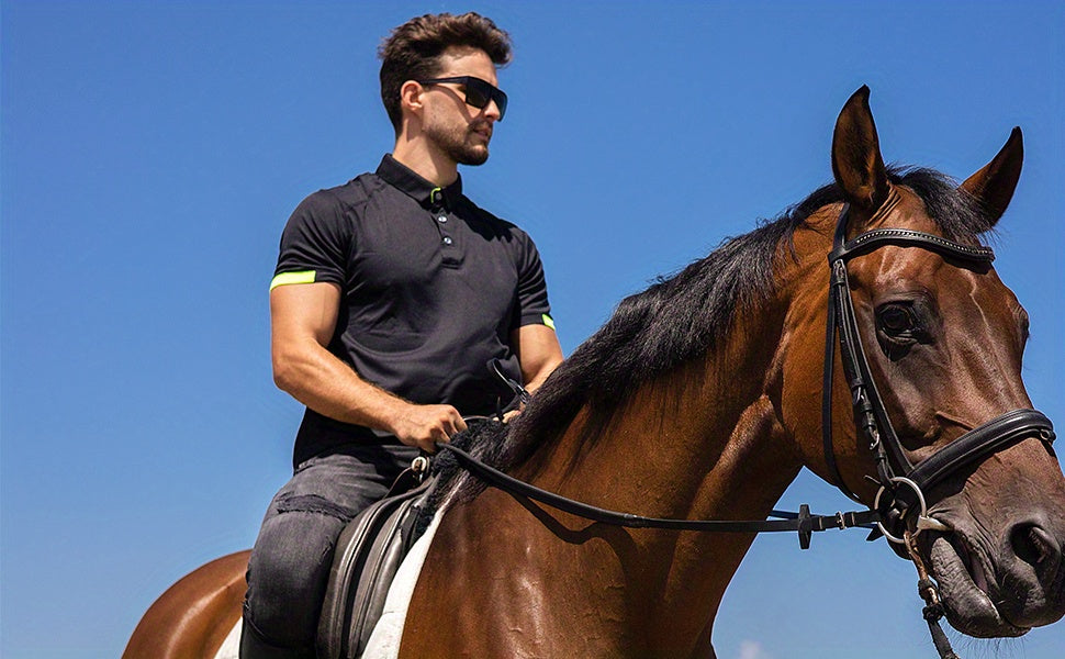 3pcs Mens Shirts Short Sleeve Breathable Quick Dry Golf Shirts Mens Running Sports Tee Top Gym Workout T Shirts