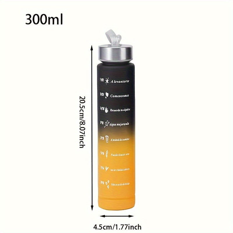 3-Pack/1-Pack/2-Pack Large Capacity Motivational Water Bottle With Time Marker, Leakproof, 32oz/64oz, With Durable Carrying Strap, For Fitness, Gym, Outdoor Sports
