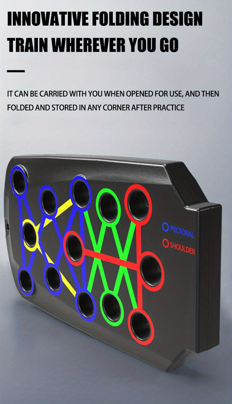 1pc Multifunctional Folding Push-up Board For Home And Gym Workouts - Build Strong Chest Muscles And Improve Overall Fitness