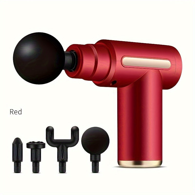 1pc Fascia Electric Massager Gun, Deep Tissue Percussion Electric Muscle Massager, Portable Handheld Ultra-Quiet Brushless Motor, For Sports Gym valentine's day for him