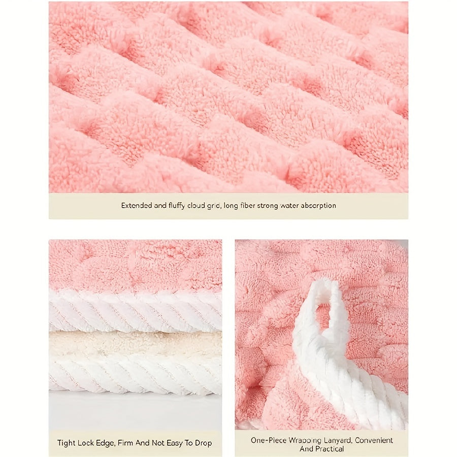 2pcs Ultra-Soft Microfiber Bath Towels - Super Absorbent, Quick-Dry Waffle Weave Towels For Daily Use, Spa, Gym & Travel - Fragrance-Free, Polyester/Polyamide Blend Microfiber Hair Towel Microfiber Towel