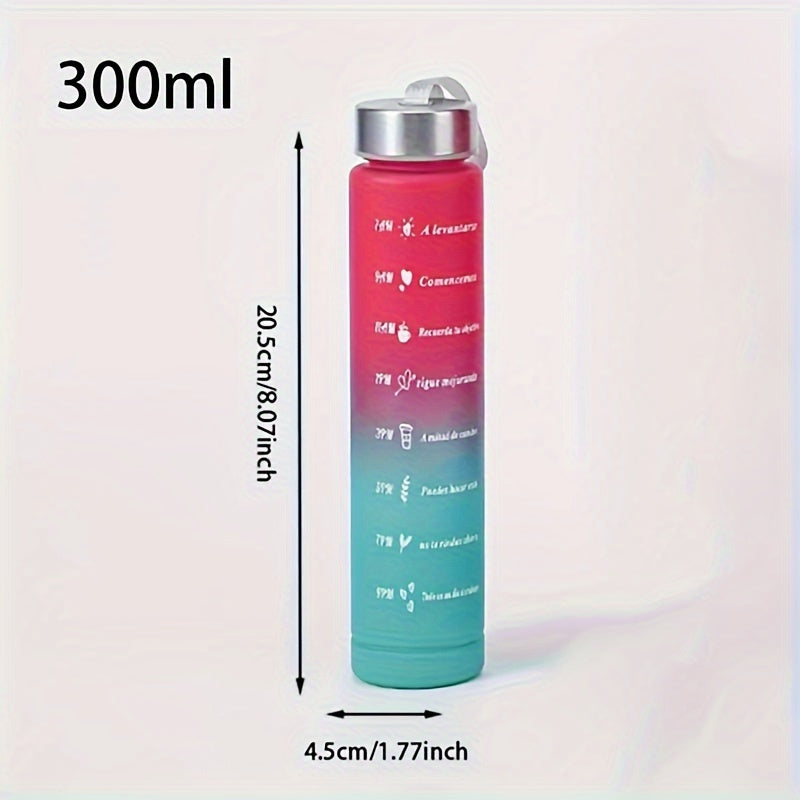 3-Pack/1-Pack/2-Pack Large Capacity Motivational Water Bottle With Time Marker, Leakproof, 32oz/64oz, With Durable Carrying Strap, For Fitness, Gym, Outdoor Sports