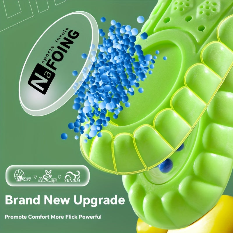 1Pair 4D Cloud Sport Insoles for Shoes PU Air Cushion Sole Soft Shock Absorption Breathable Running Insoles, Athletic Shoe Inserts, Shock Absorption Footbeds, Lightweight Insole Design, Cushioned Footbed, Flexible Insole Cons