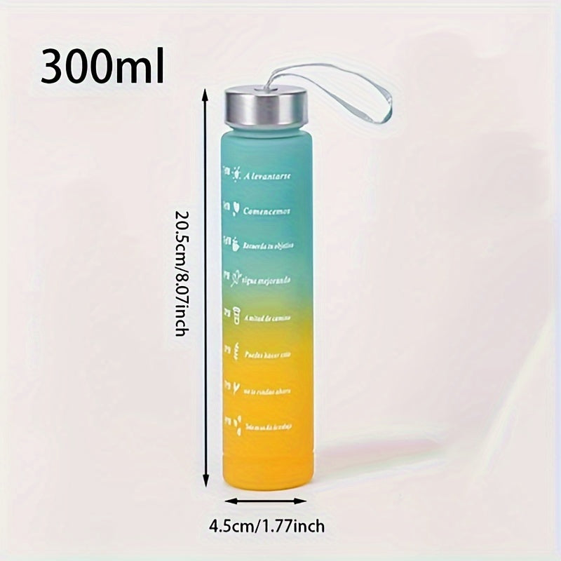 3-Pack/1-Pack/2-Pack Large Capacity Motivational Water Bottle With Time Marker, Leakproof, 32oz/64oz, With Durable Carrying Strap, For Fitness, Gym, Outdoor Sports