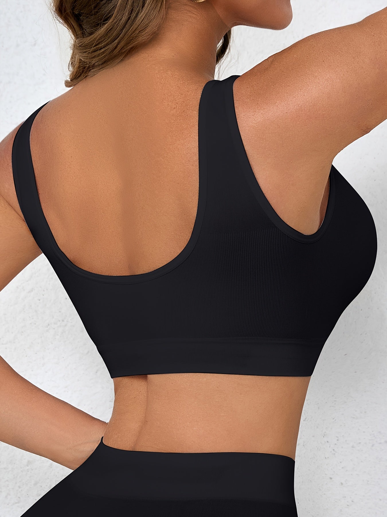 3pcs Women's Seamless Comfort High Elasticity Single Layer Thin Unpadded Sports Bra, Gym Wear, Workout Bra, Minimalist Style, Seamless Design, Stretchy Material, Supportive Bra, Comfortable Bra, Yoga Lovers, Women's Activewea