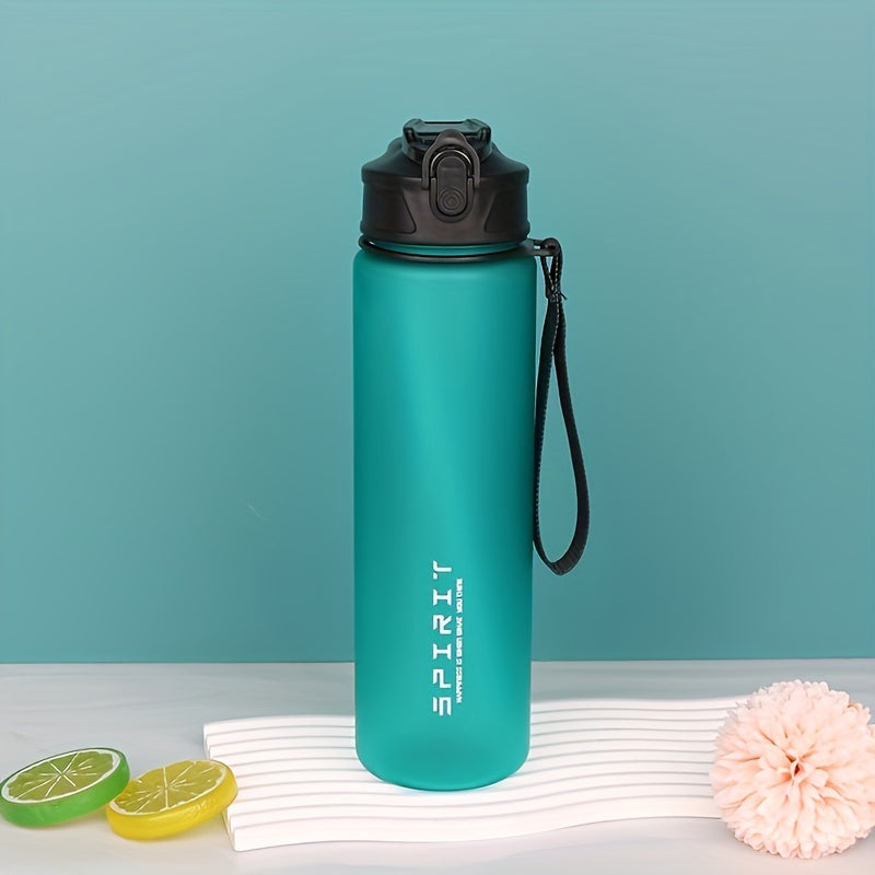 750ml Leakproof Frosted Sports Water Bottle with Silicone Straw & Carrying Rope - Perfect for Gym, Outdoor Activities & Gifts