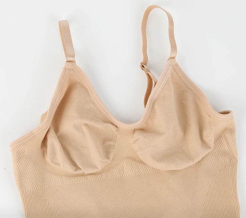 Low Back Bodysuits Shapewear for Women Open Crotch Body Shaper Sexy Tummy Control Push Up Corset Tank Top Backless Underwear