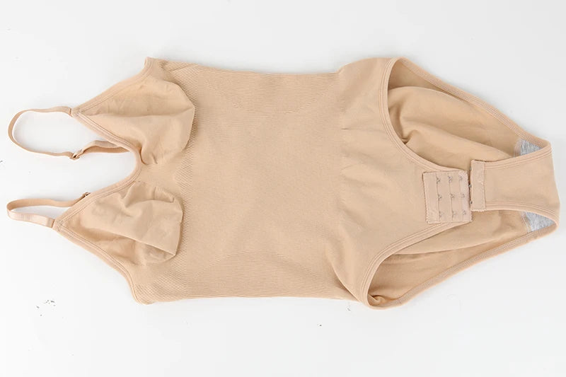 Low Back Bodysuits Shapewear for Women Open Crotch Body Shaper Sexy Tummy Control Push Up Corset Tank Top Backless Underwear