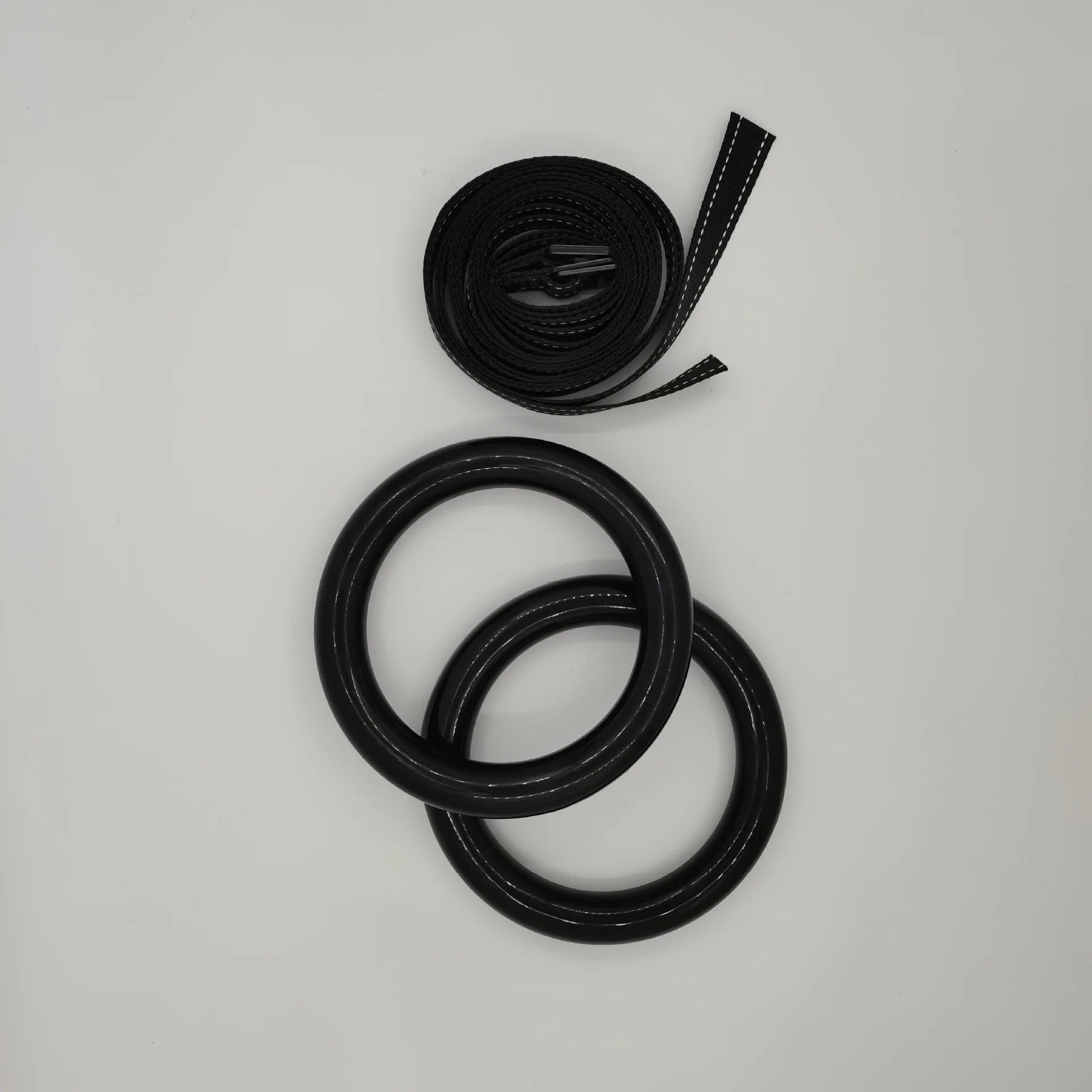 1Pair Gymnastic Rings 1000lbs Capacity with 1/2M Adjustable Buckle Straps Pull Up Exercise Rings Non-Slip Rings for Home Fitness