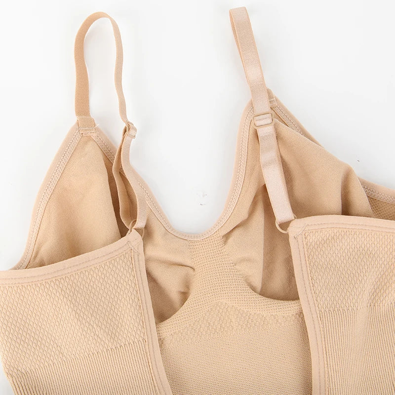 Low Back Bodysuits Shapewear for Women Open Crotch Body Shaper Sexy Tummy Control Push Up Corset Tank Top Backless Underwear