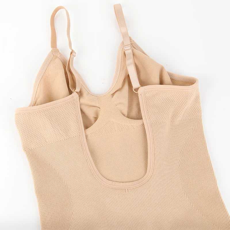 Low Back Bodysuits Shapewear for Women Open Crotch Body Shaper Sexy Tummy Control Push Up Corset Tank Top Backless Underwear