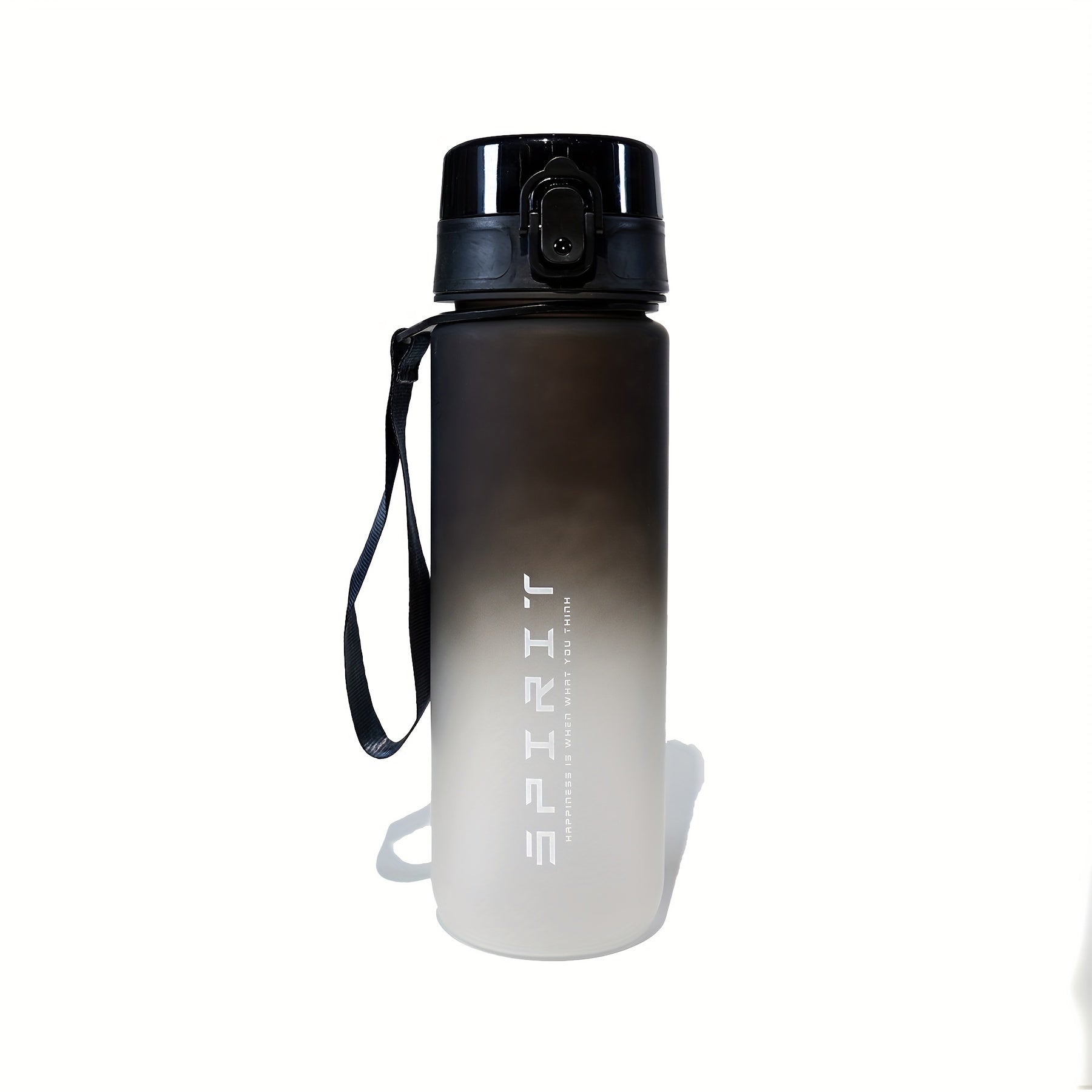 1pc Gradient Color Water Bottle With Straw Lid, Leakproof Sports Flask, Portable With Carry Loop, Insulated For Hot/Cold Beverages, Gym/Outdoor/Travel Use
