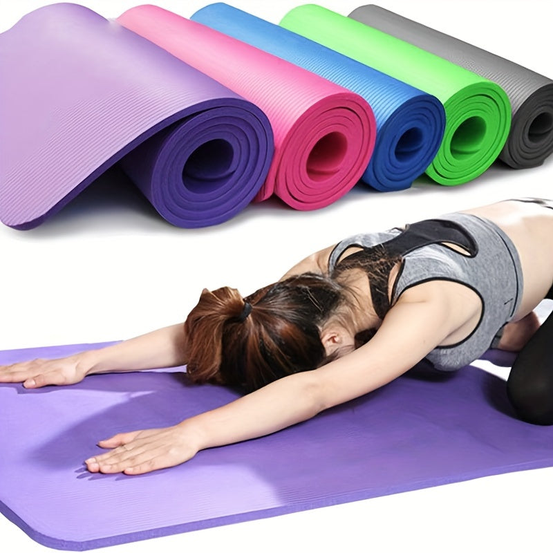 4mm LuxeEVA Yoga Mat - High-Density, Sweat-Wicking & Slip-resistant - Extra Thick for Comfortable Home Gym Training
