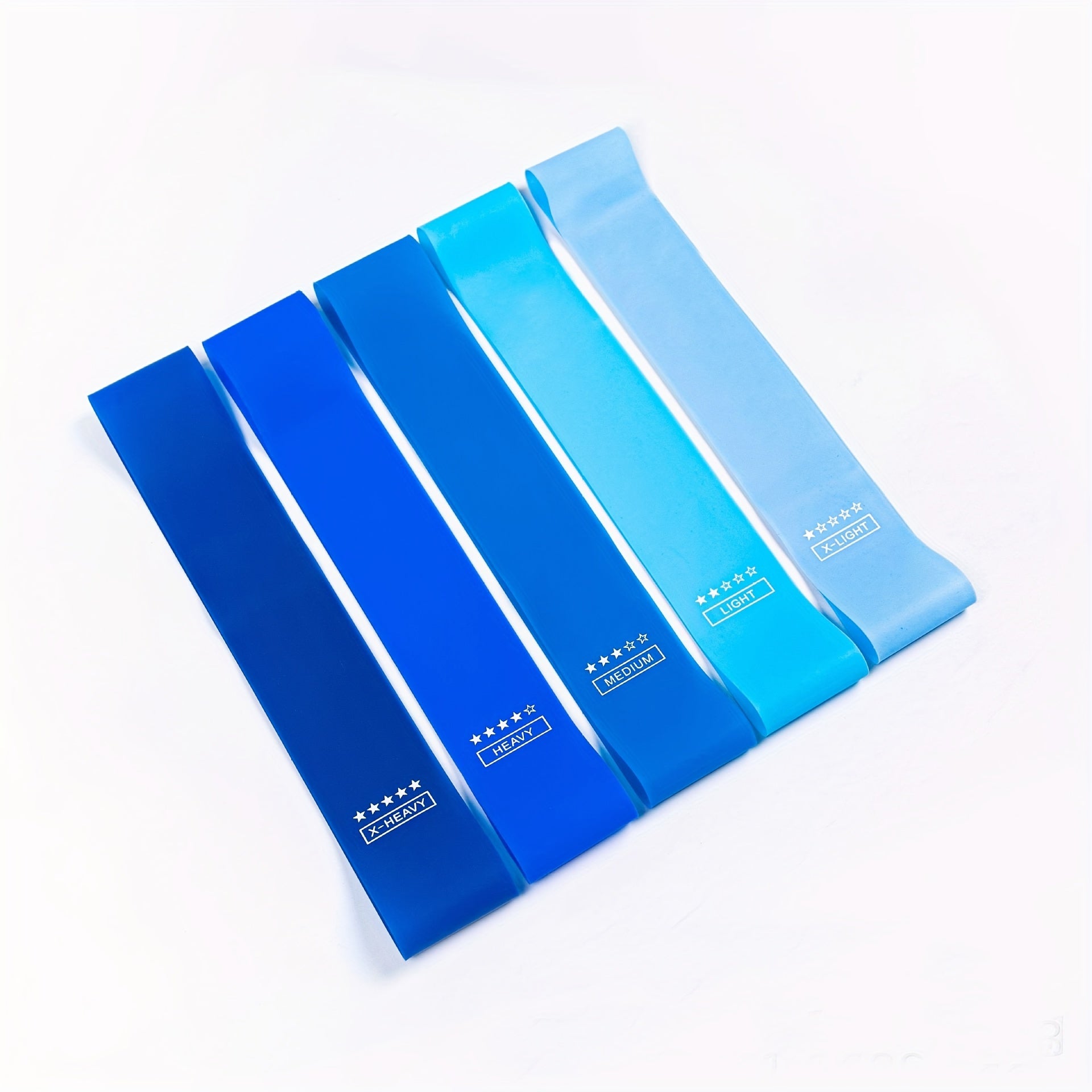 5pcs/set Portable Purple-Haired Gradient Fitness Resistance Bands - Elastic Strength Training Equipment for Yoga, Gym, Pilates | Light Tension, Stackable Design, Mixed Colors, Women'S Weightlifting, Yoga Bands, Gym Workout Ge