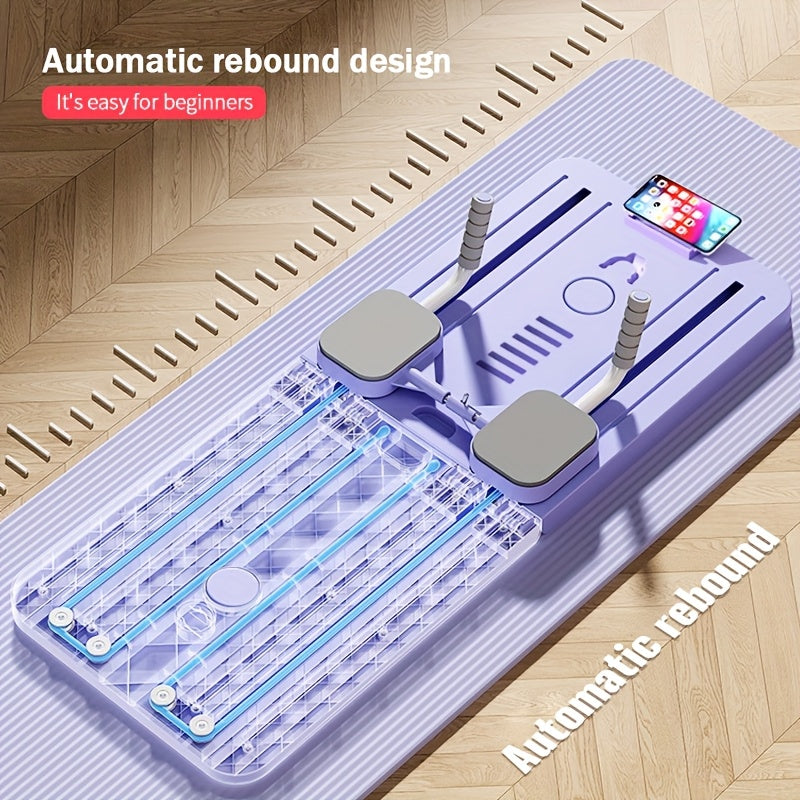 8-in-1 Multifunctional Fitness Board - ABS Pilates Slide Board for Abdominal & Core Strength Training, Home Gym Exercise Equipment, Foldable & Portable for Efficient Fat Burning