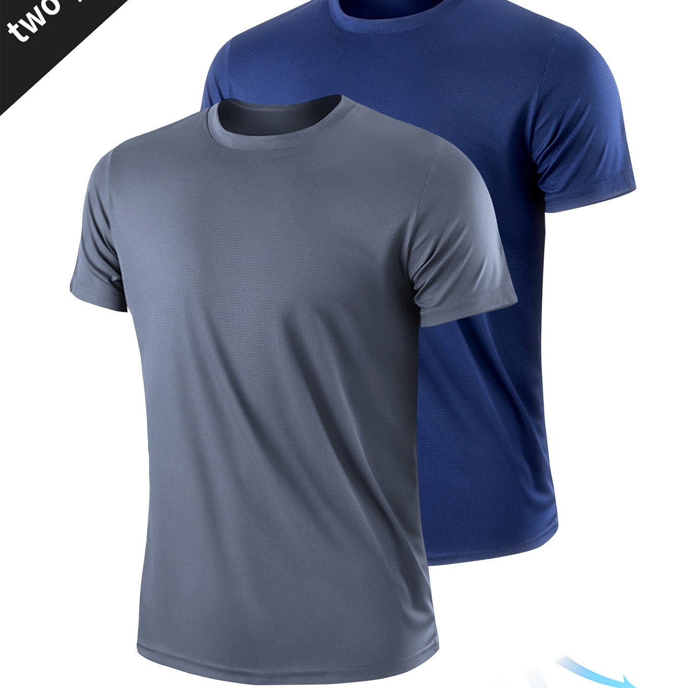 2-Piece Men's Summer Sportswear Set - Ultra-Breathable, Quick-Drying, Short Sleeve Round Neck T-Shirt for Comfortable Workout and Outdoor Activities - Ideal for Summer Fitness, Gym, Running, and Casual Wear