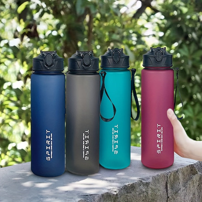 750ml Leakproof Frosted Sports Water Bottle with Silicone Straw & Carrying Rope - Perfect for Gym, Outdoor Activities & Gifts