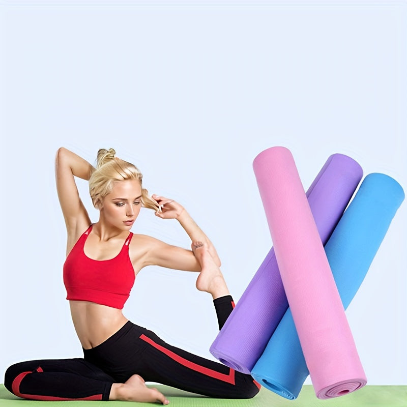 4mm LuxeEVA Yoga Mat - High-Density, Sweat-Wicking & Slip-resistant - Extra Thick for Comfortable Home Gym Training