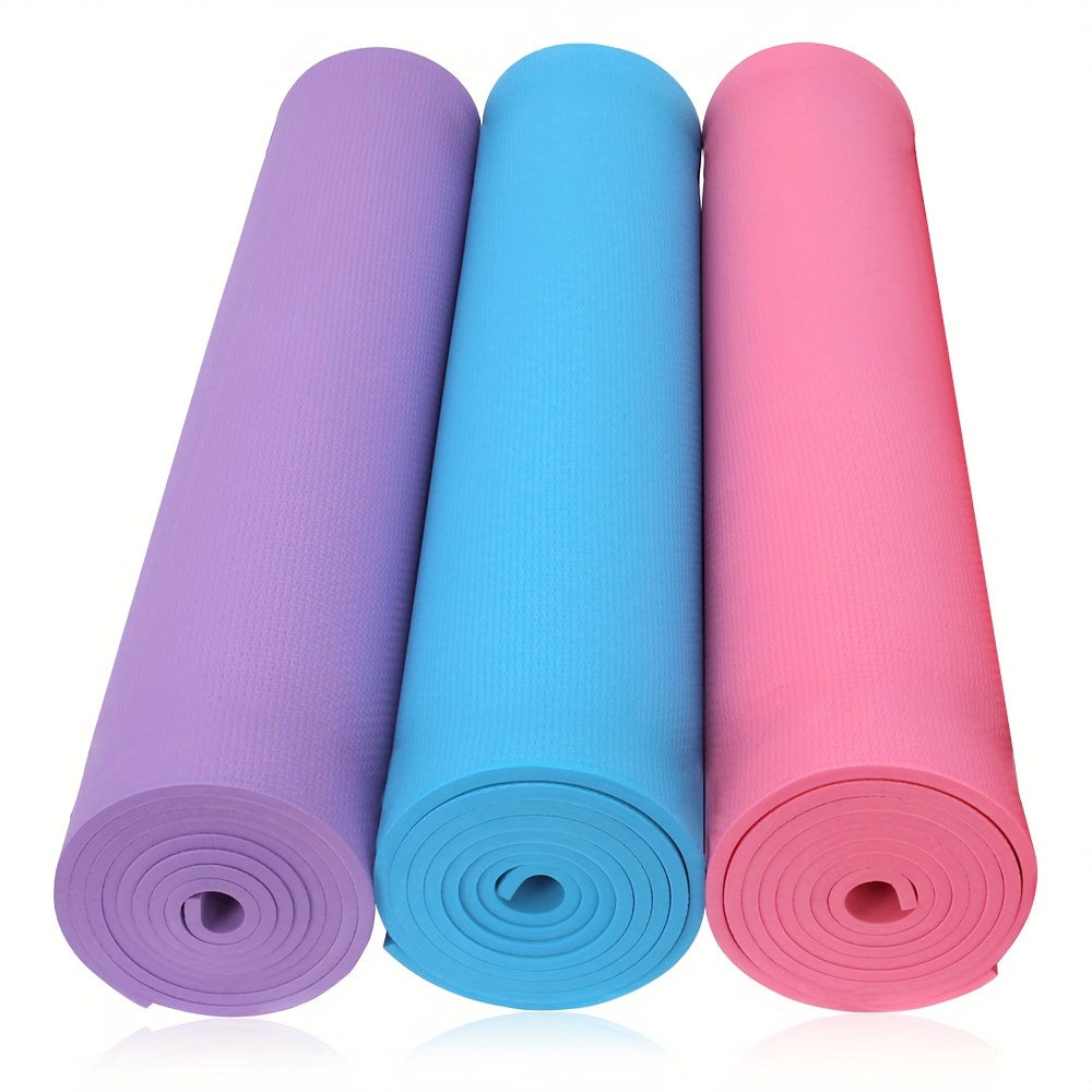 4mm LuxeEVA Yoga Mat - High-Density, Sweat-Wicking & Slip-resistant - Extra Thick for Comfortable Home Gym Training