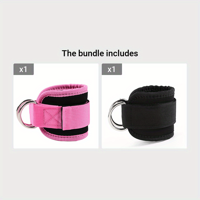 1pc Ankle Straps For Cable Machine, D-Ring Ankle Cuffs, Adjustable Comfortable Ankle Straps For Gym, Fitness, Workout, Exercise, Glute & Leg Muscles Training