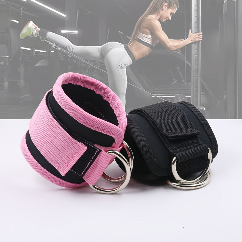 1pc Ankle Straps For Cable Machine, D-Ring Ankle Cuffs, Adjustable Comfortable Ankle Straps For Gym, Fitness, Workout, Exercise, Glute & Leg Muscles Training