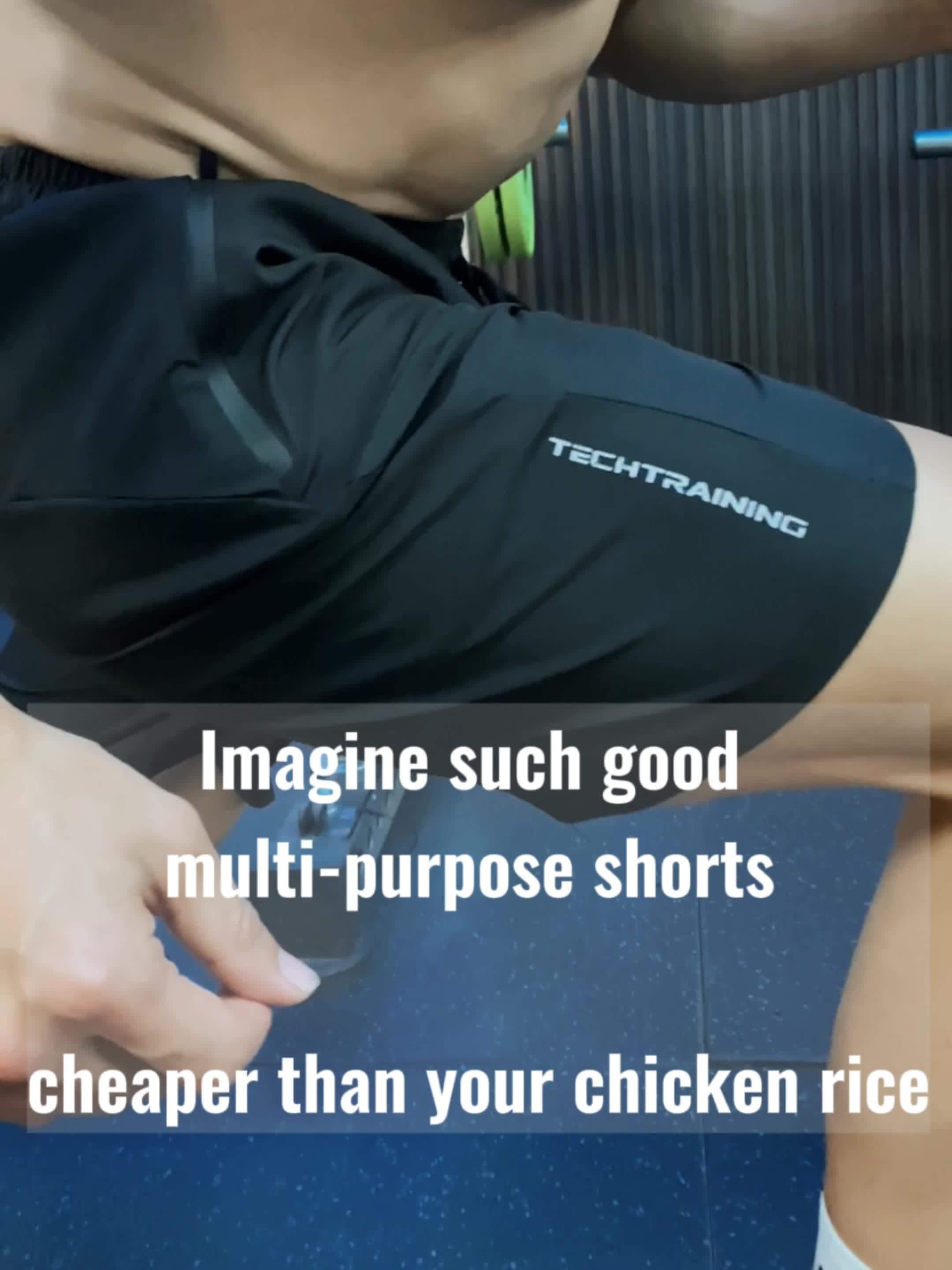 3pcs Men's Athletic Shorts - Quick-Dry, Breathable & Sweat-Wicking Polyester for Gym, Cycling, Hiking & Swimming - Stretchy with Zipper Pockets, Machine Washable in Black, Blue, White