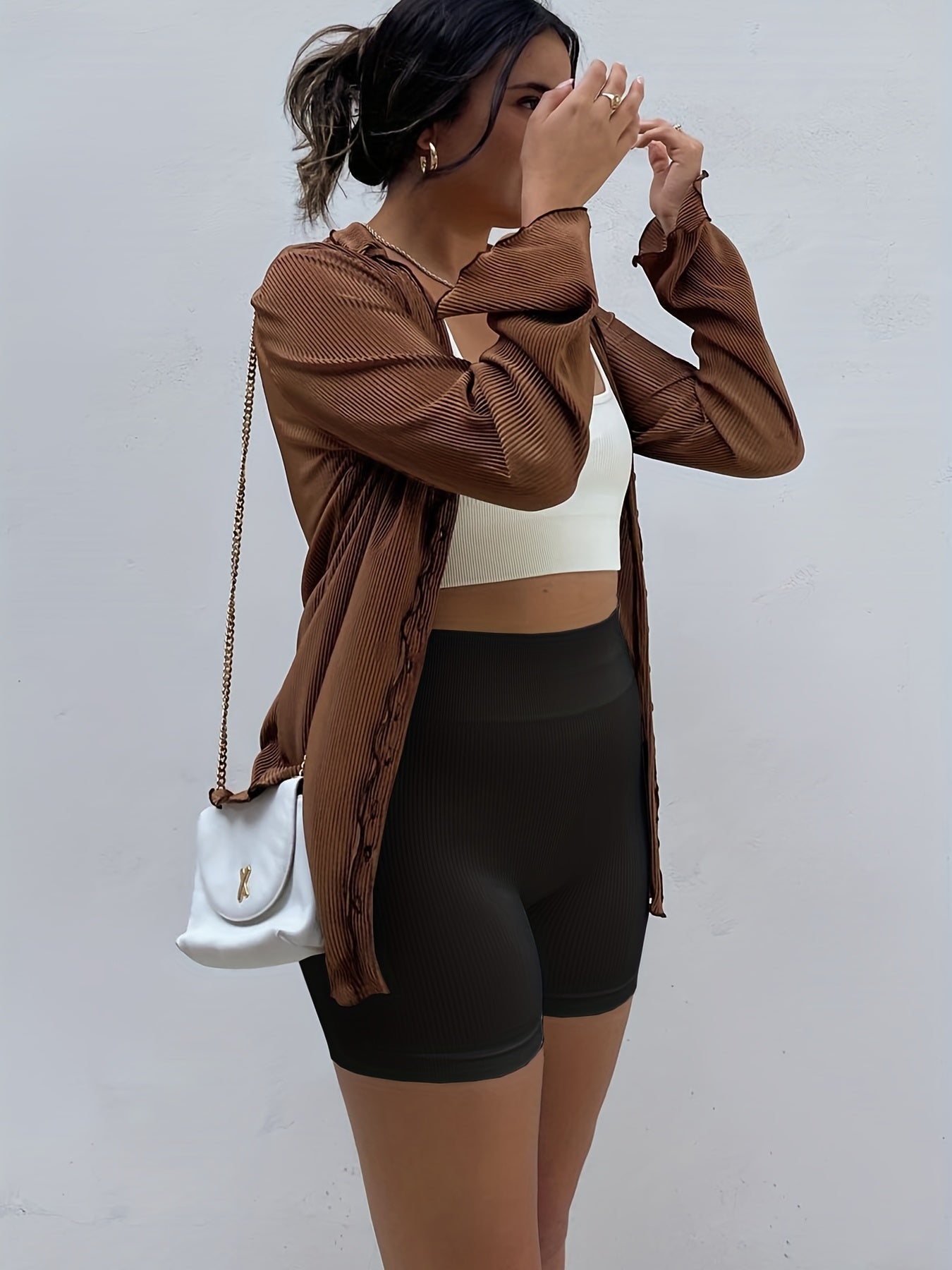 3pcs Women's High-Waisted Yoga Shorts - Seamless Athletic Gym Leggings with Ribbed Detailing, High-Stretch Non-See-Through Fabric, All-Season Workout & Casual Wear (Black/Grey/Maroon), Fitness Apparel | Minimalist Sporty Styl