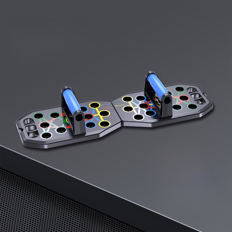 1pc 28 Holes Multifunctional Folding Push-up Board For Home And Gym Workouts