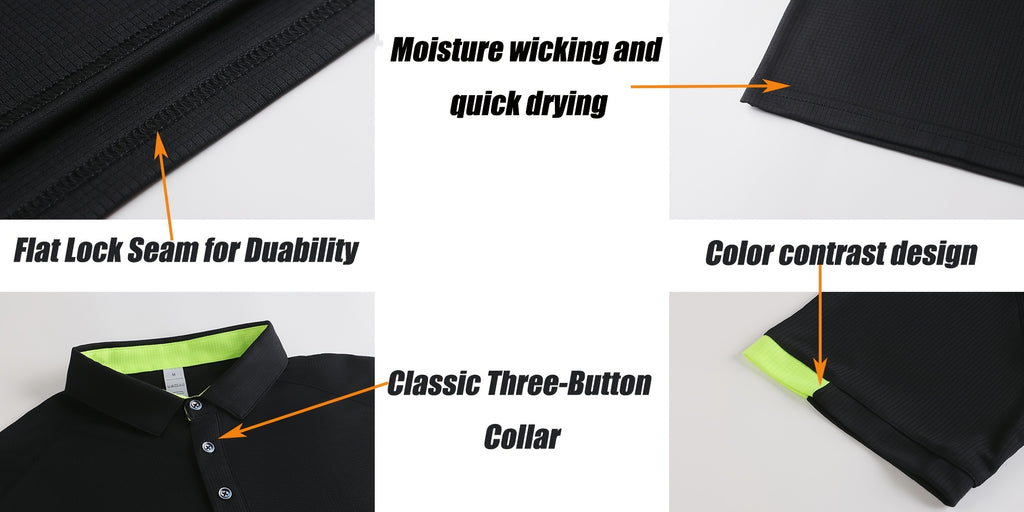 3pcs Mens Shirts Short Sleeve Breathable Quick Dry Golf Shirts Mens Running Sports Tee Top Gym Workout T Shirts